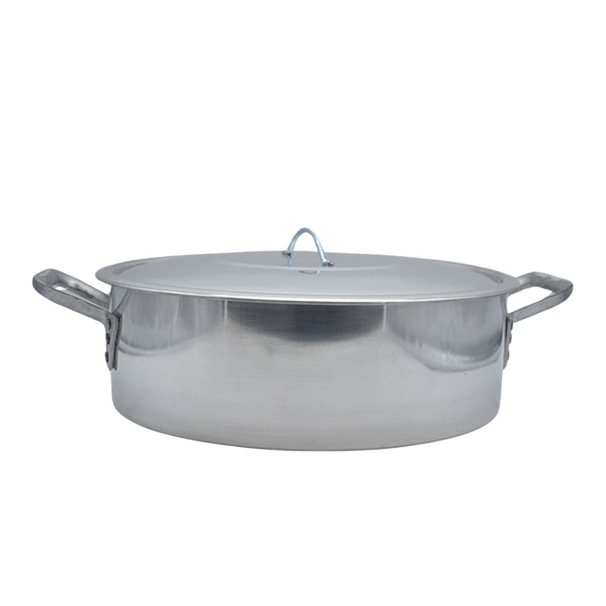 Budinera con Tapa Aluminio Triple Fuerte #44 24 lt 44x16 cm